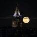 A beautiful night shot of Galata Tower in Istanbul.
