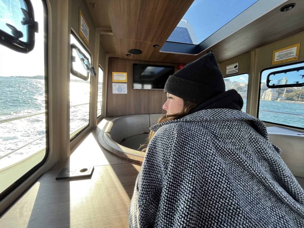Istanbul Water Taxi - inside the boat 2025