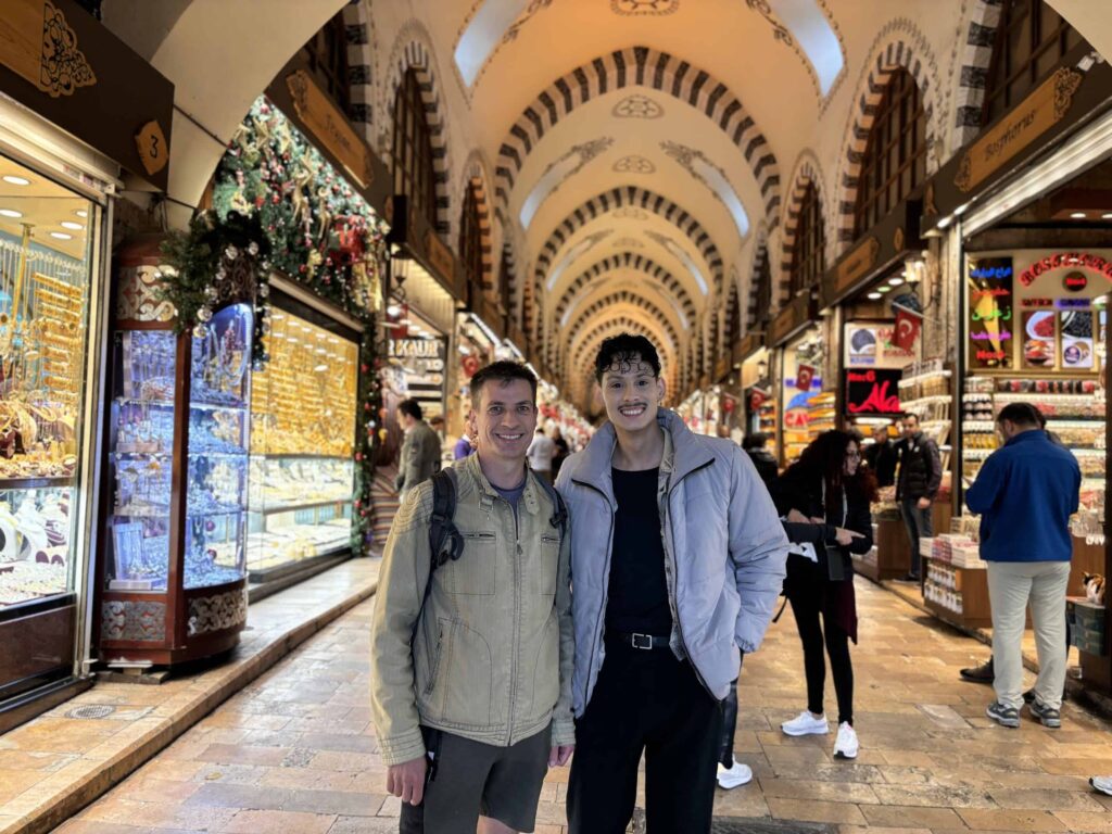 Nice shot of two guests from Australia. in The Egyptian Bazaar