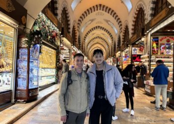 Nice shot of two guests from Australia. in The Egyptian Bazaar