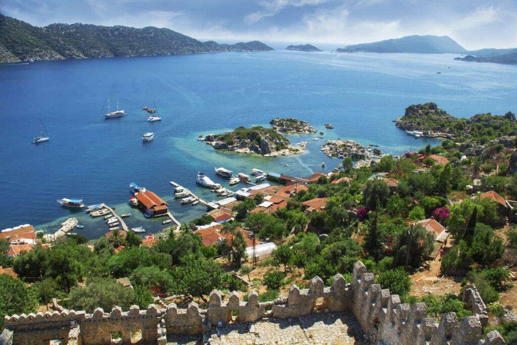 A great destination for vacation and exploration of historic ruins along the Mediterranean: Kekova, Turkey