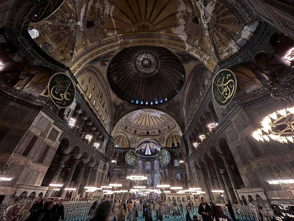 Inside Hagia Sophia in November 2023