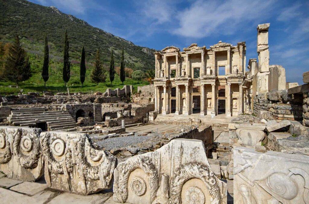 Ephesus Ancient City, located in Izmir, Turkey.