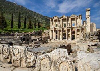 Ephesus Ancient City, located in Izmir, Turkey.