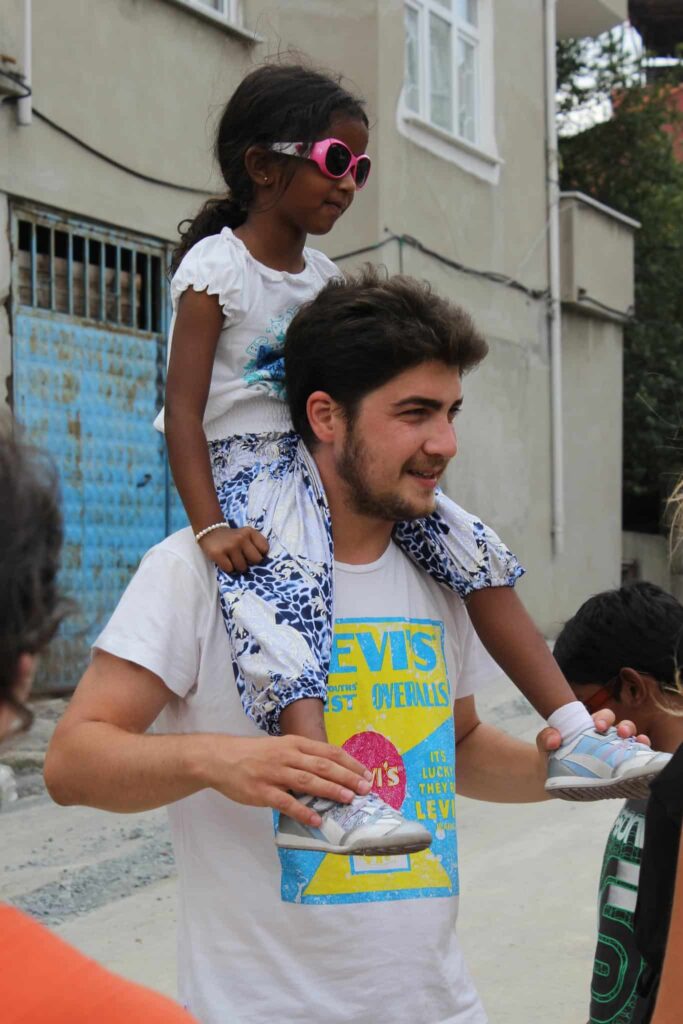 The Other Tour school visits in Armutlu