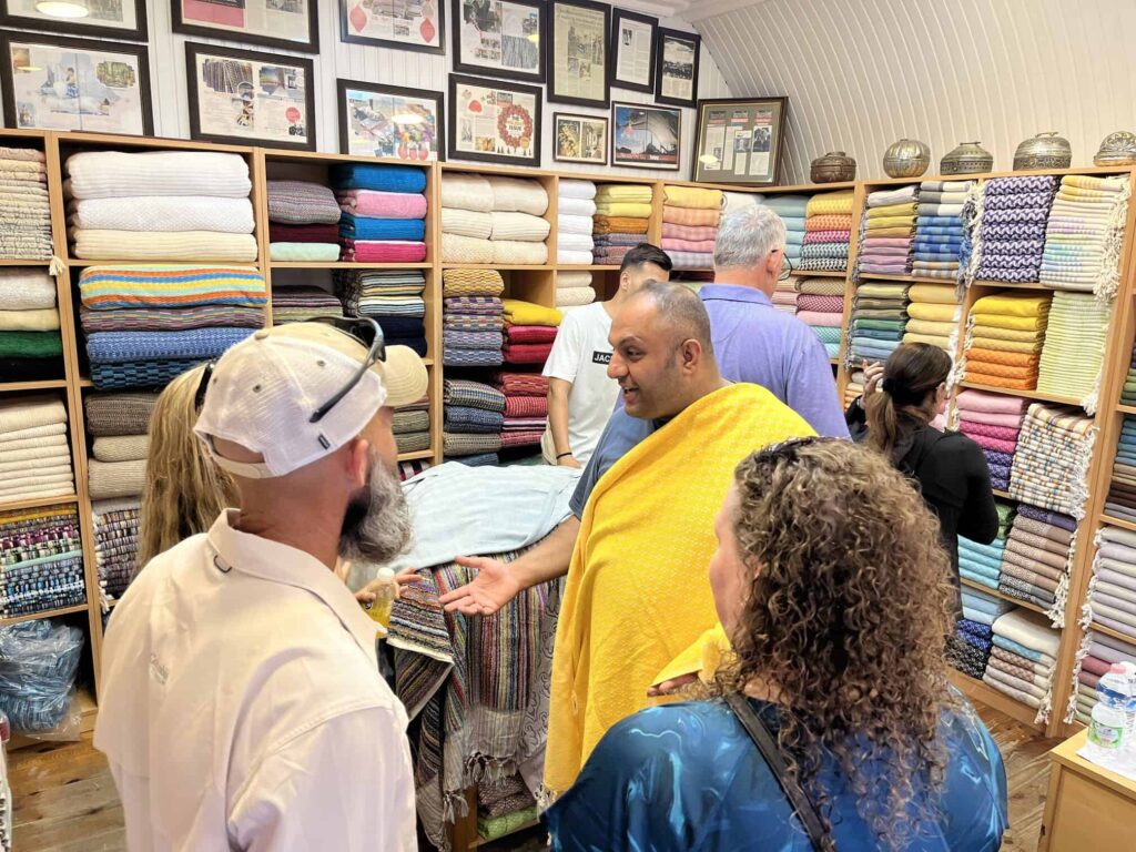 Towel shopping with Haci in Arasta Bazaar - Jennifer's Hamam - Istanbul - The Other Tour 2024