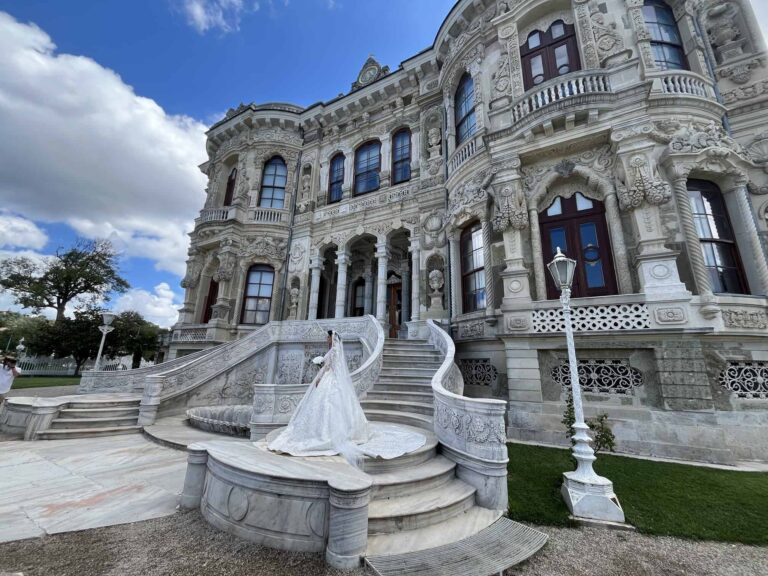 Küçüksu Pavilion on the Asian side of the Bosphorus strait in Istanbul