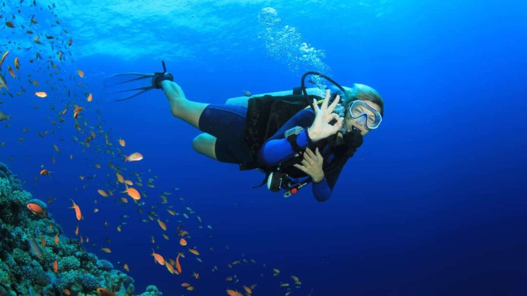 Scuba diving in Antalya as part of Turkey adventure holidays