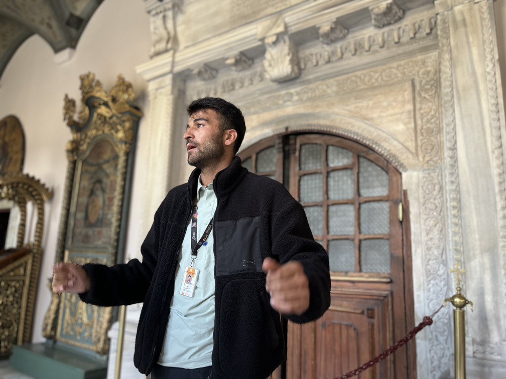 Omer Celik guiding a Christian heritage tour