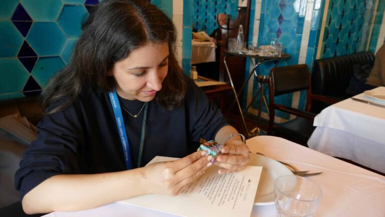 Ece Duluk - Professional Female Tour Guide in Istanbul at Pandeli Restaurant inside Spice Market 2026