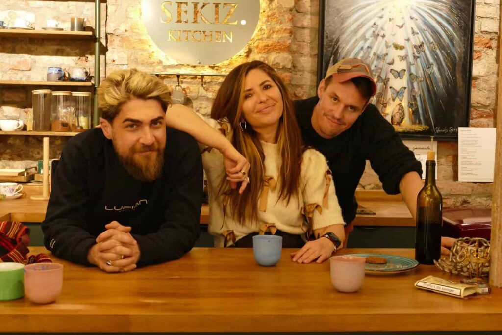 Fethi Karatas, Hamide Göksan and Trevor Brown