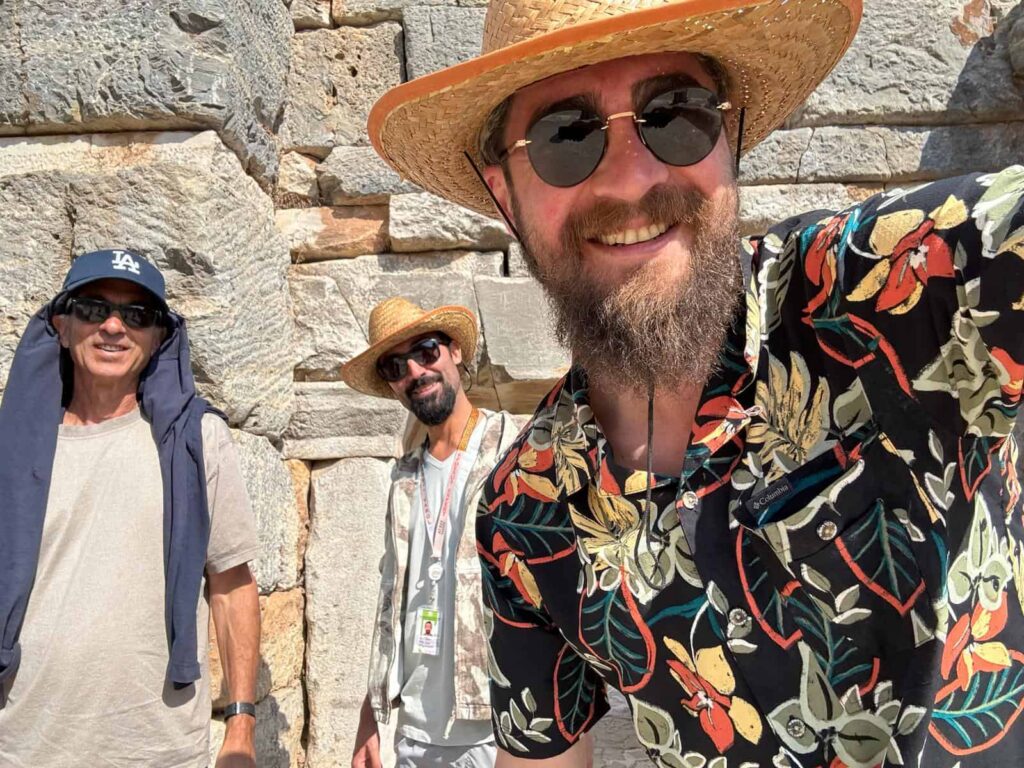 Fethi Karatas and Ozgur Varol in Ephesus - The Other Tour