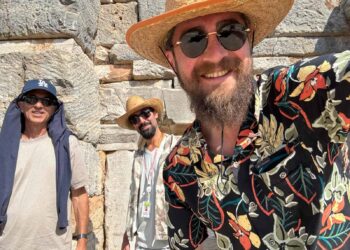 Fethi Karatas and Ozgur Varol in Ephesus - The Other Tour