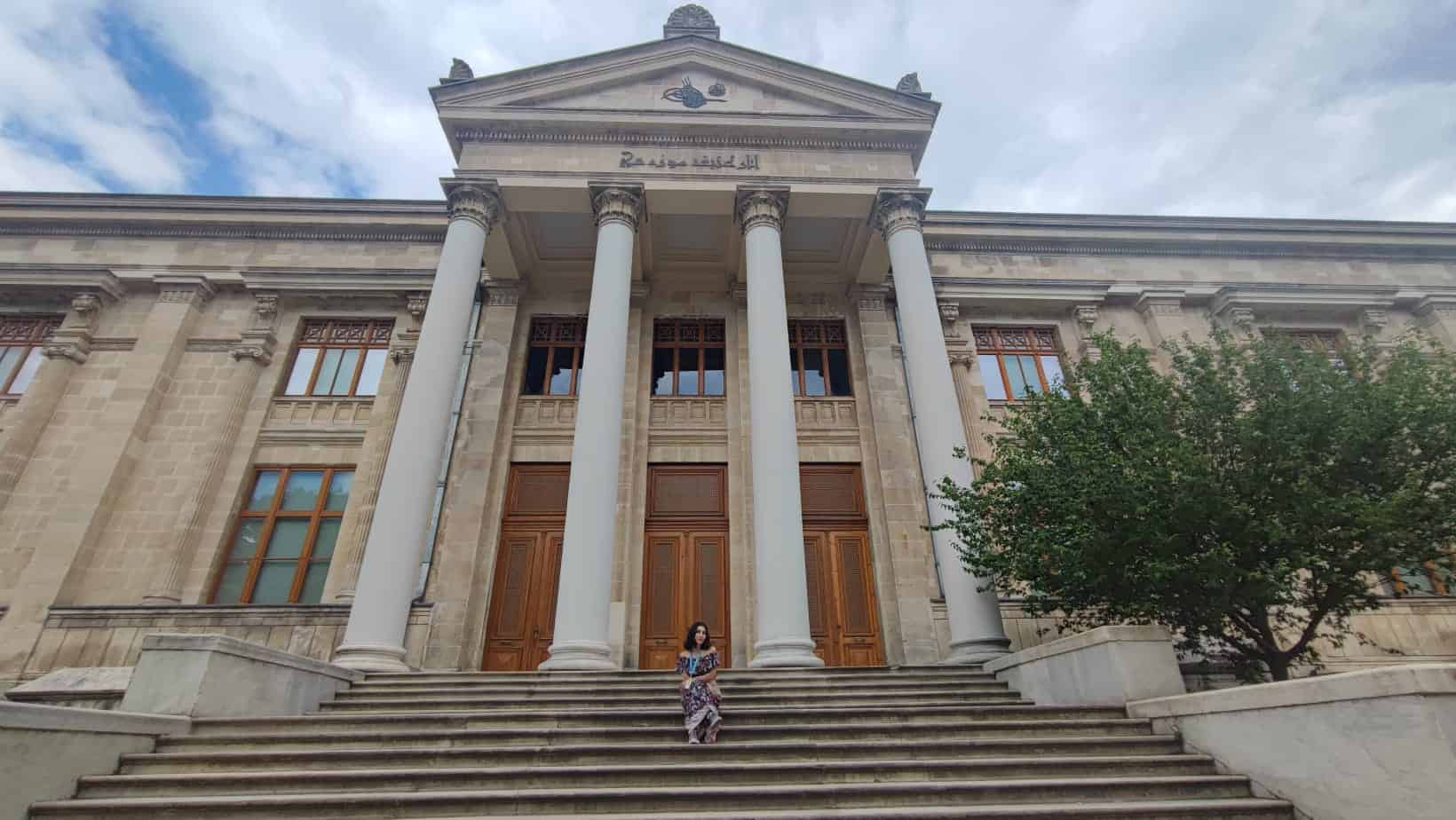 The facade of the Istanbul Archaeological Museum