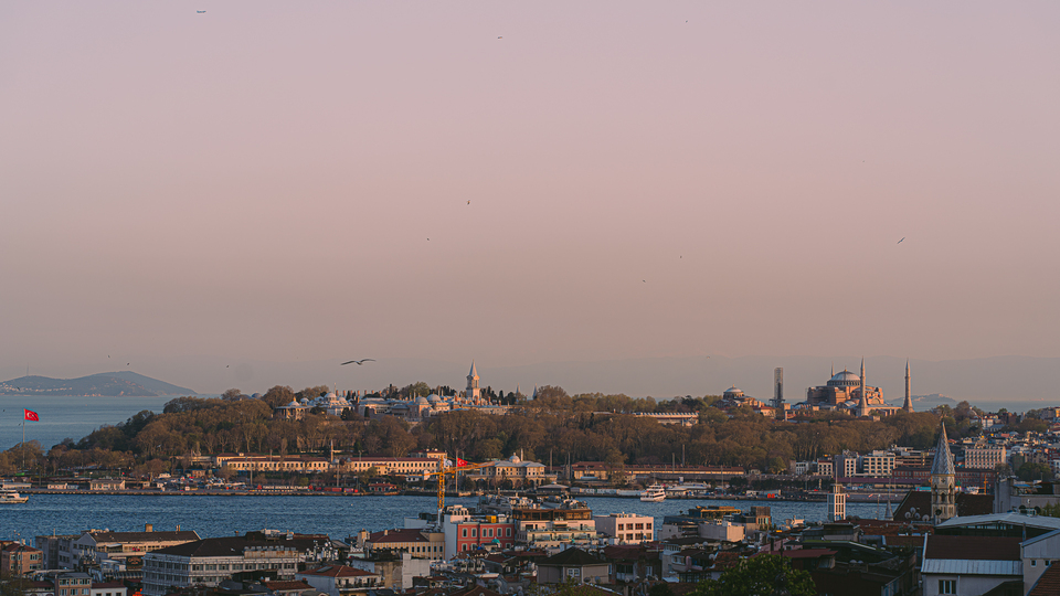 The old peninsula of Constantinople from Pera
