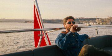 Fethi Karatas enjoying a beer on the private Bosphorus cruise