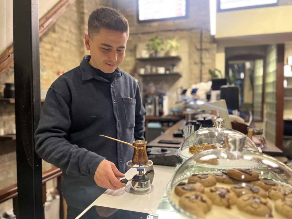 Ugur Gozdu, the founder of Arc Coffee Co - Balat - Istanbul 2026 - The Other Tour