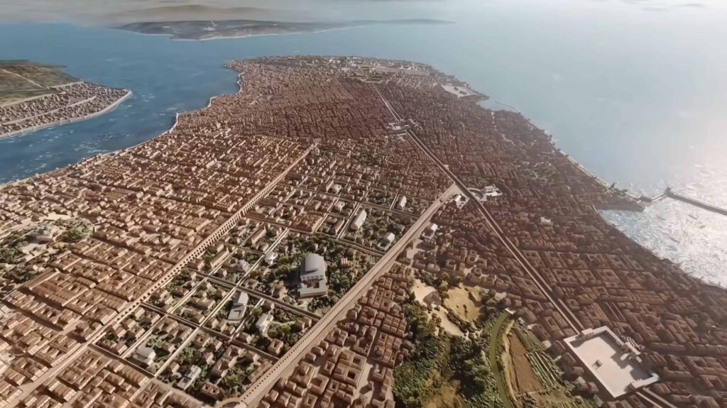 Constantinople + Pera +Asian Side - Aerial View