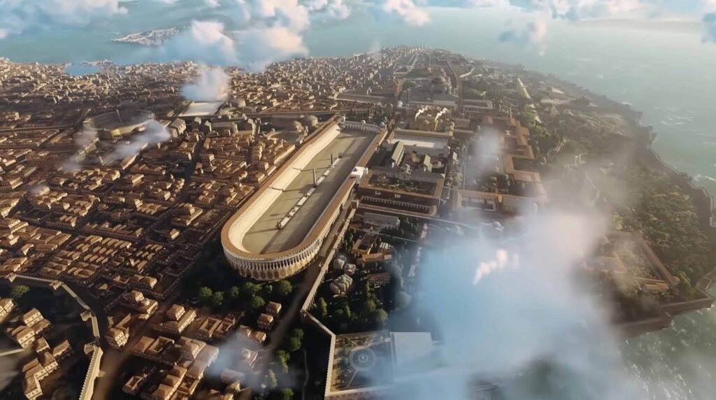 Hippodrome - Constantinople from air