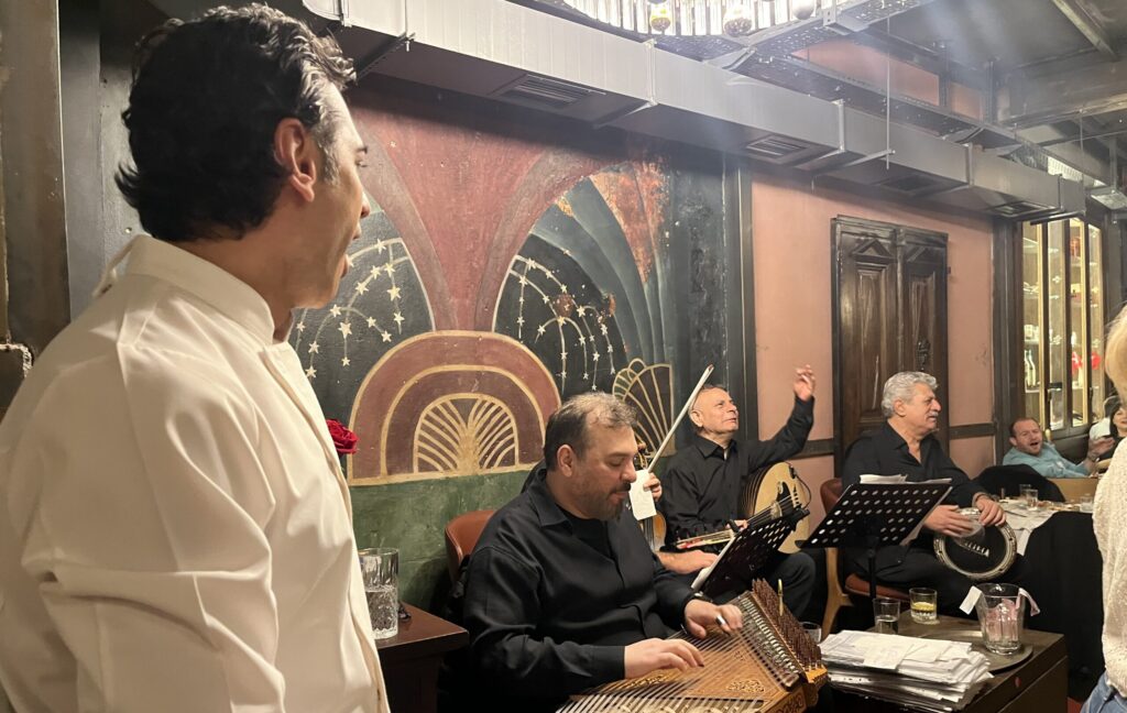Galata Meyhanesi fasıl band performing in Beyoğlu Istanbul