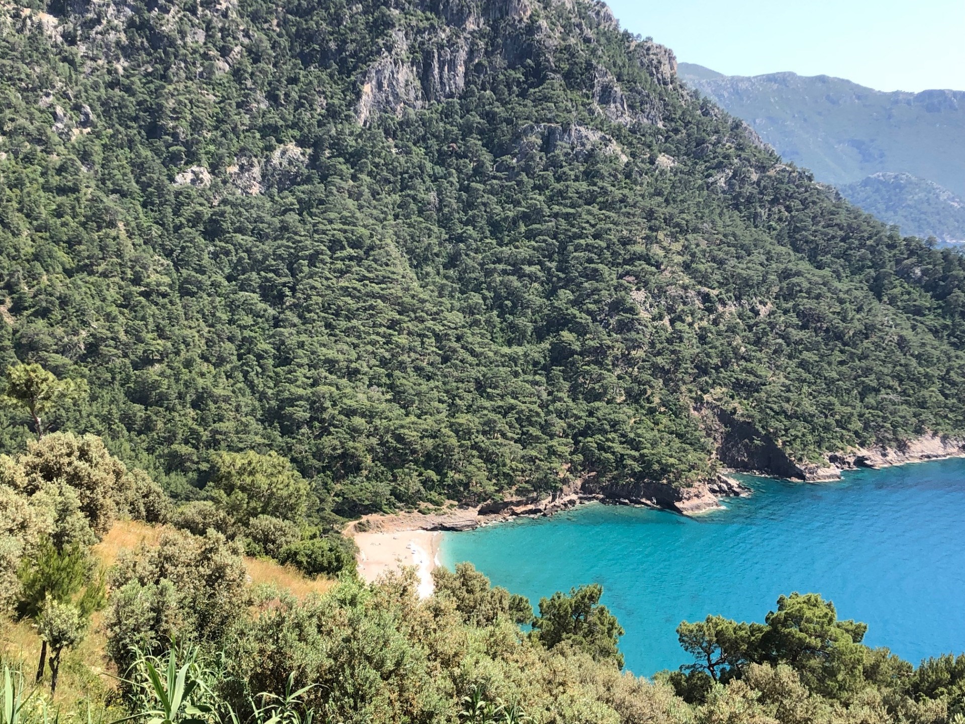 Panaromic view of Kabak Valley, Fethiye, Türkiye
