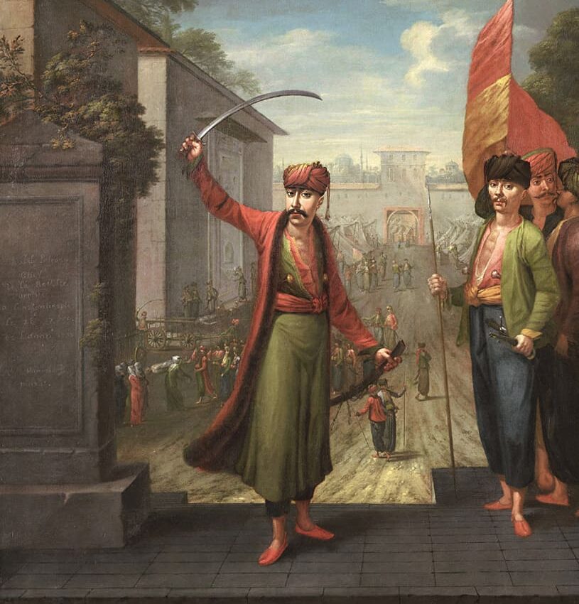 18th century European painting of patrona Khalil uprising