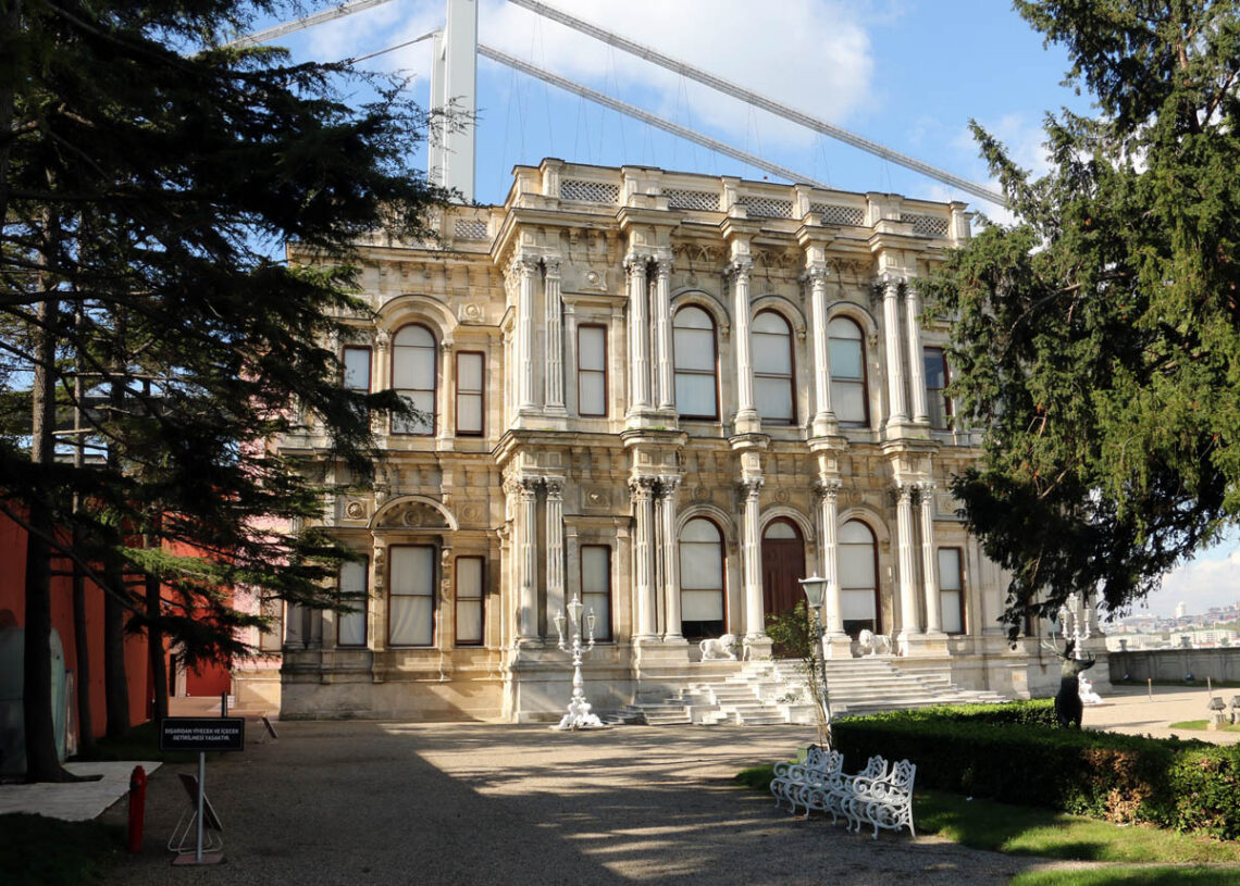 The historic Beylerbeyi Palace, a 19th-century Ottoman imperial residence on the Bosphorus in Istanbul