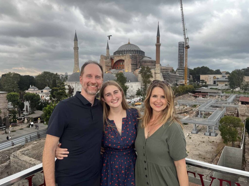 Brett and Starre with Hagia Sophia - The Other Tour
