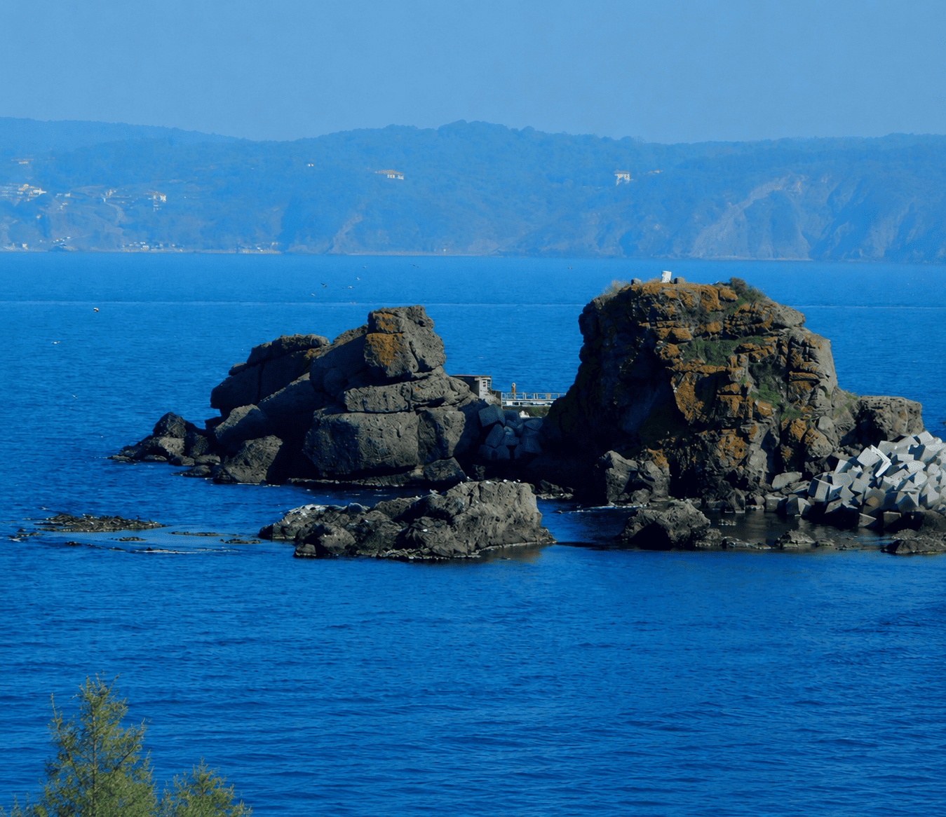 The mythical Clashing Rocks (Symplegades), said to have guarded the entrance to the Bosphorus in ancient Greek legend.