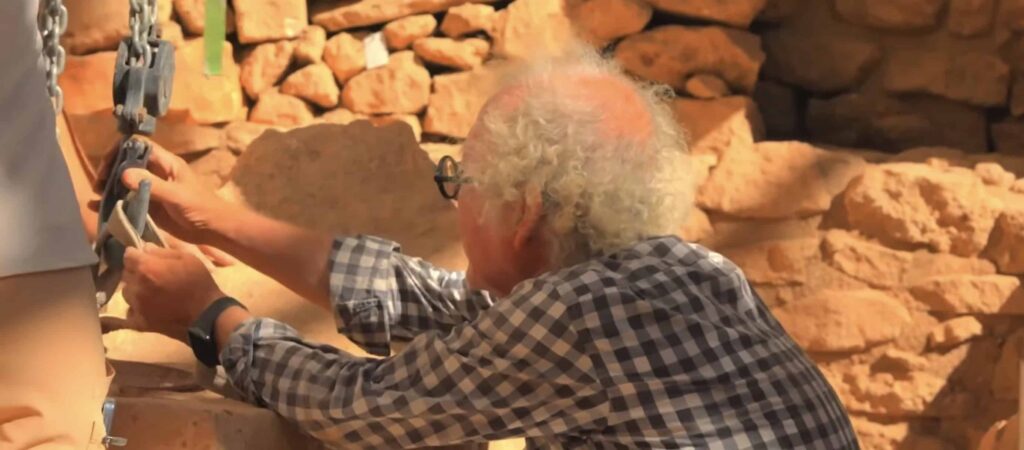 Murat Akman working on Gobeklitepe
