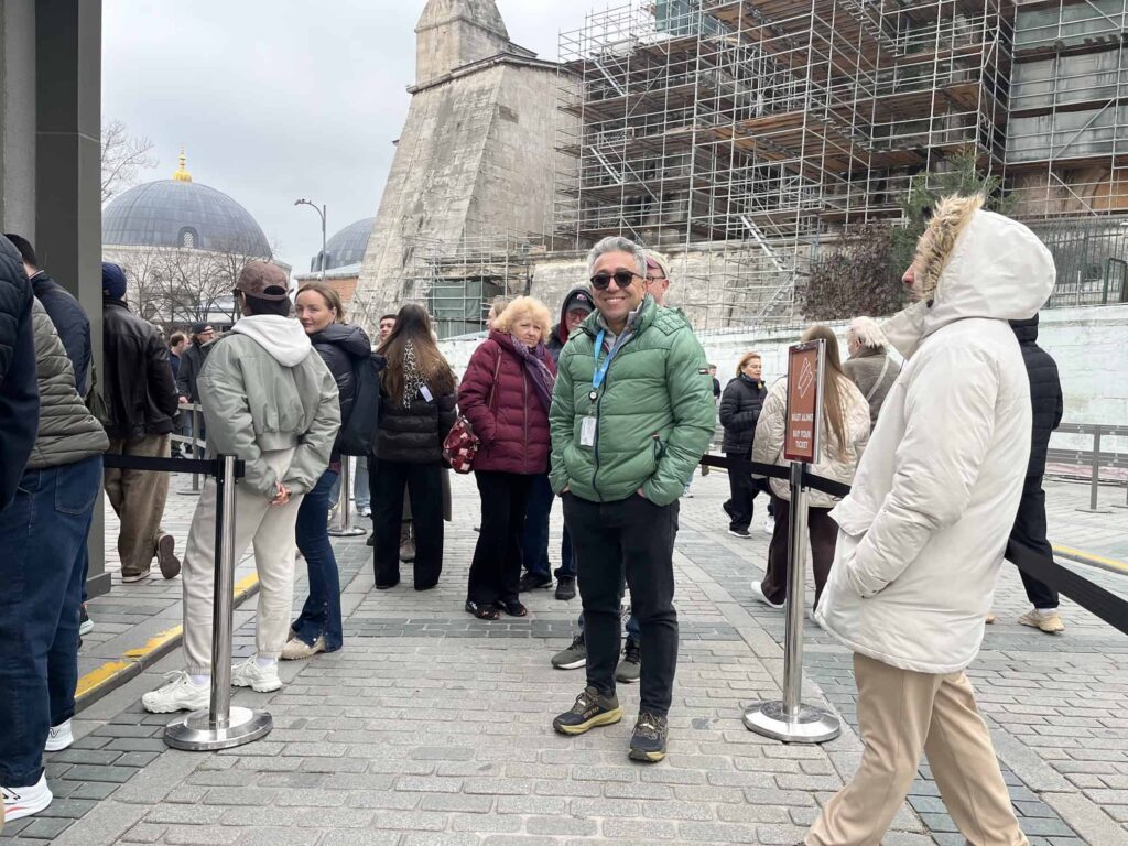 Orcun Kamit - In Hagia Sophia ticket line - The Other Tour