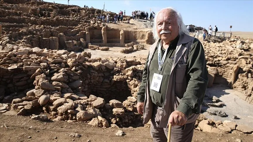 Turkish archaeologist Prof. Dr. Mehmet Özdoğan at the archaeological site of Göbeklitepe in southeastern Turkey.