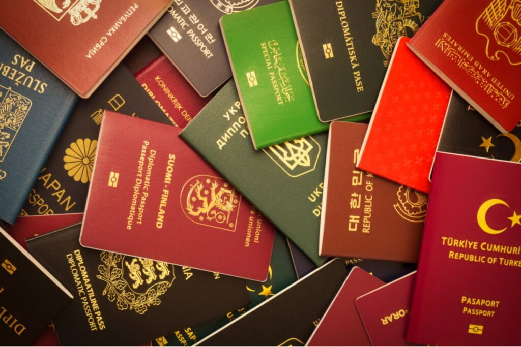 International passports including a Turkish passport — a valid passport is required to board the ferry between Türkiye and Greece, though most Western and EU nationals cross without a visa