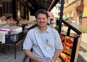 Deniz Karagozoglu at Galeyan Restaurant in Sultanahmet