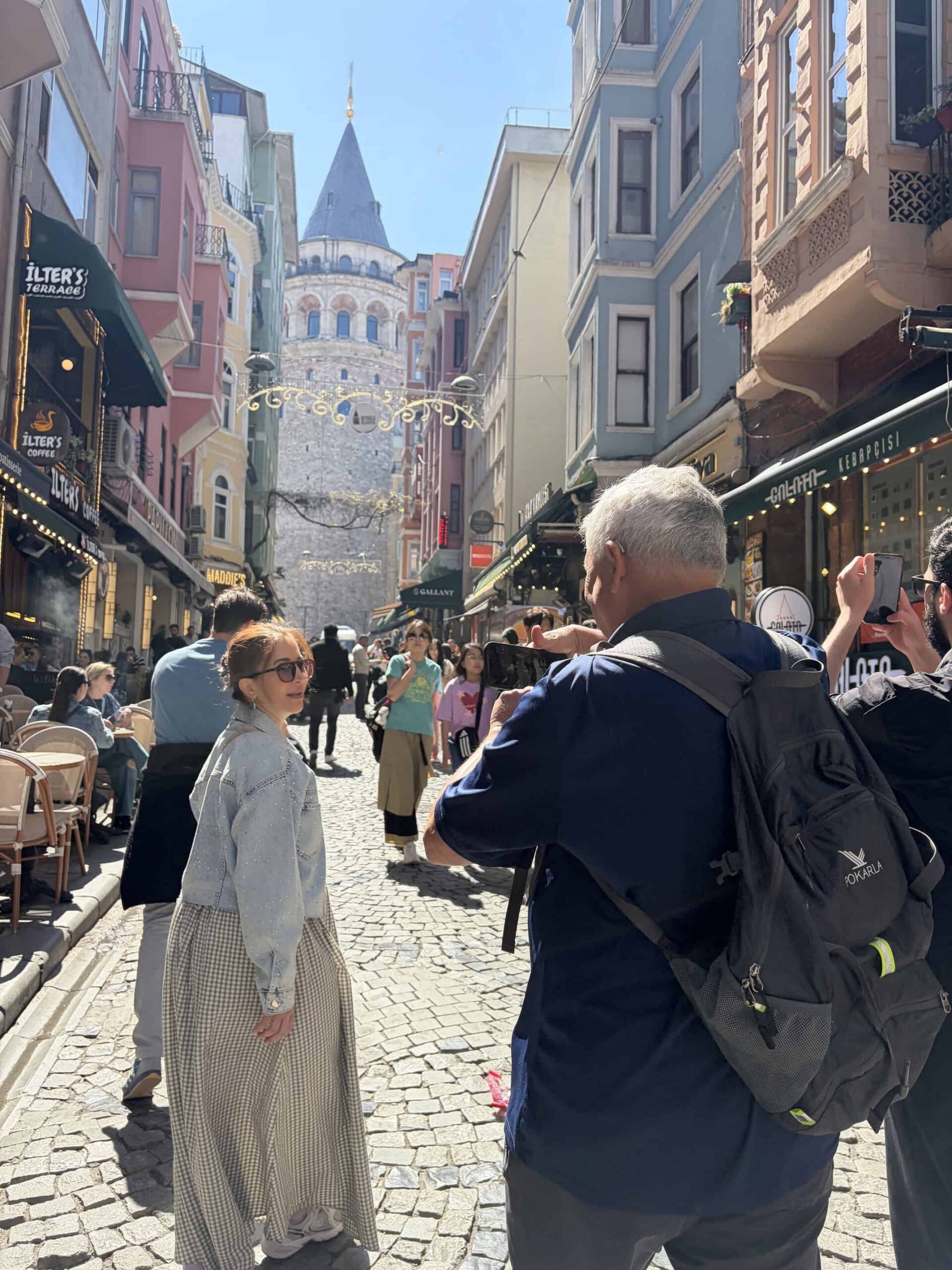 Jim, Trevor and Selda at Galata Tower