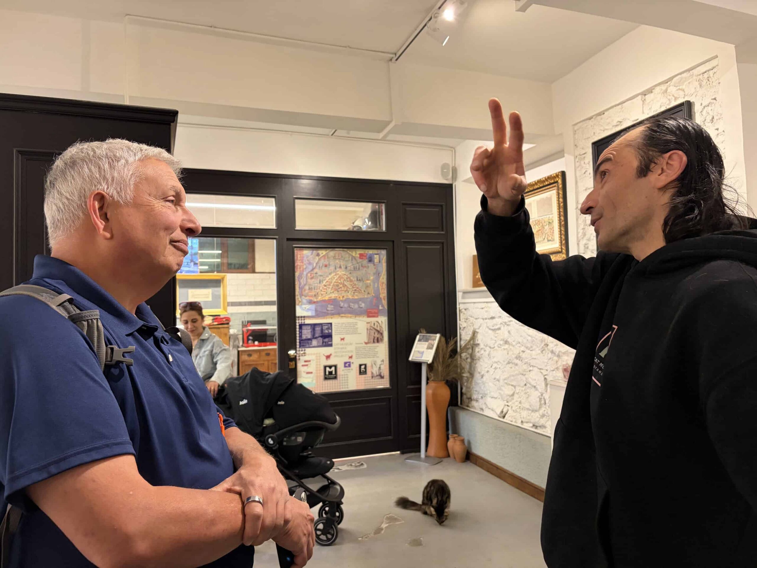 Jim at the Cat Museum