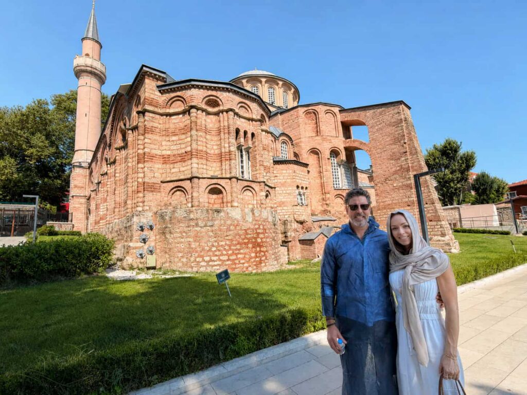 Suzy and Harvey by the Chora Church