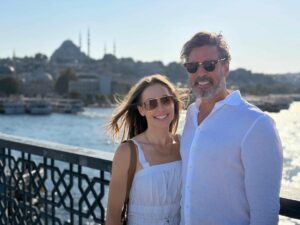 Suzy and Harvey on Galata Bridge (1)