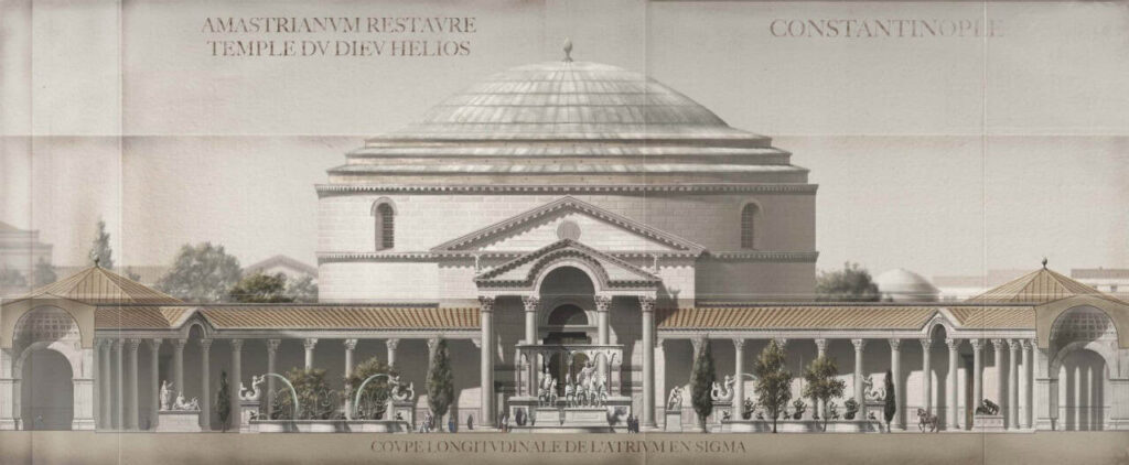 Hypothetical architectural reconstruction traditionally identified as the Amastrianum