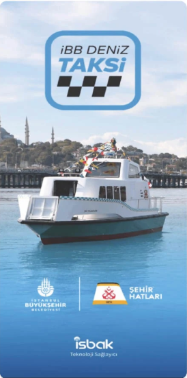 IMM Sea Taxi approaching a pier on Istanbul's waterways