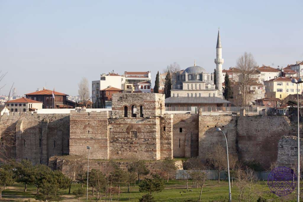 Ancient defensive walls of Istanbul reflecting the city’s Byzantine architectural heritage