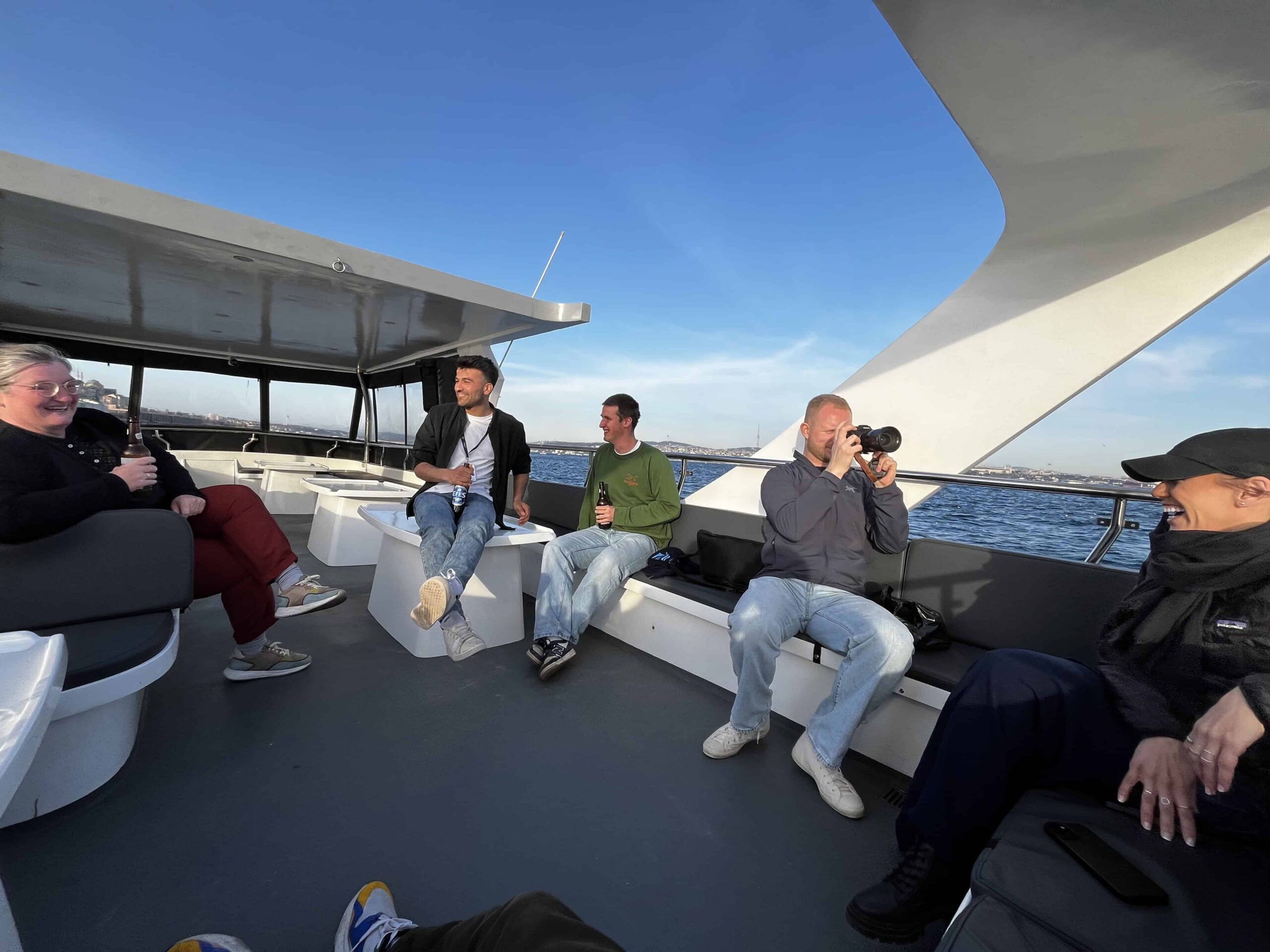 steven and melanie on the yacht