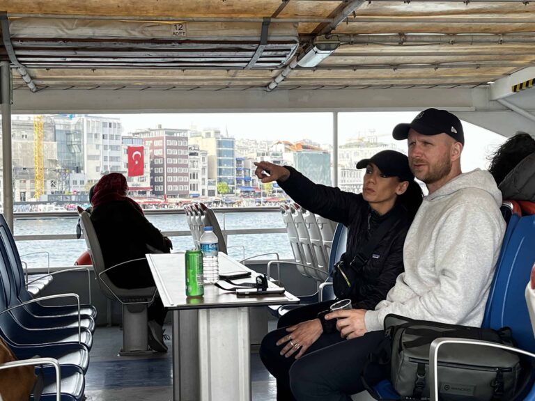 steven n melanie on ferry
